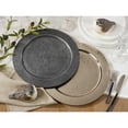 thumbnail image 4 of Saro Lifestyle Aluminum Charger Plates With Hammered Design (Set of 4) Graphite, 4 of 5