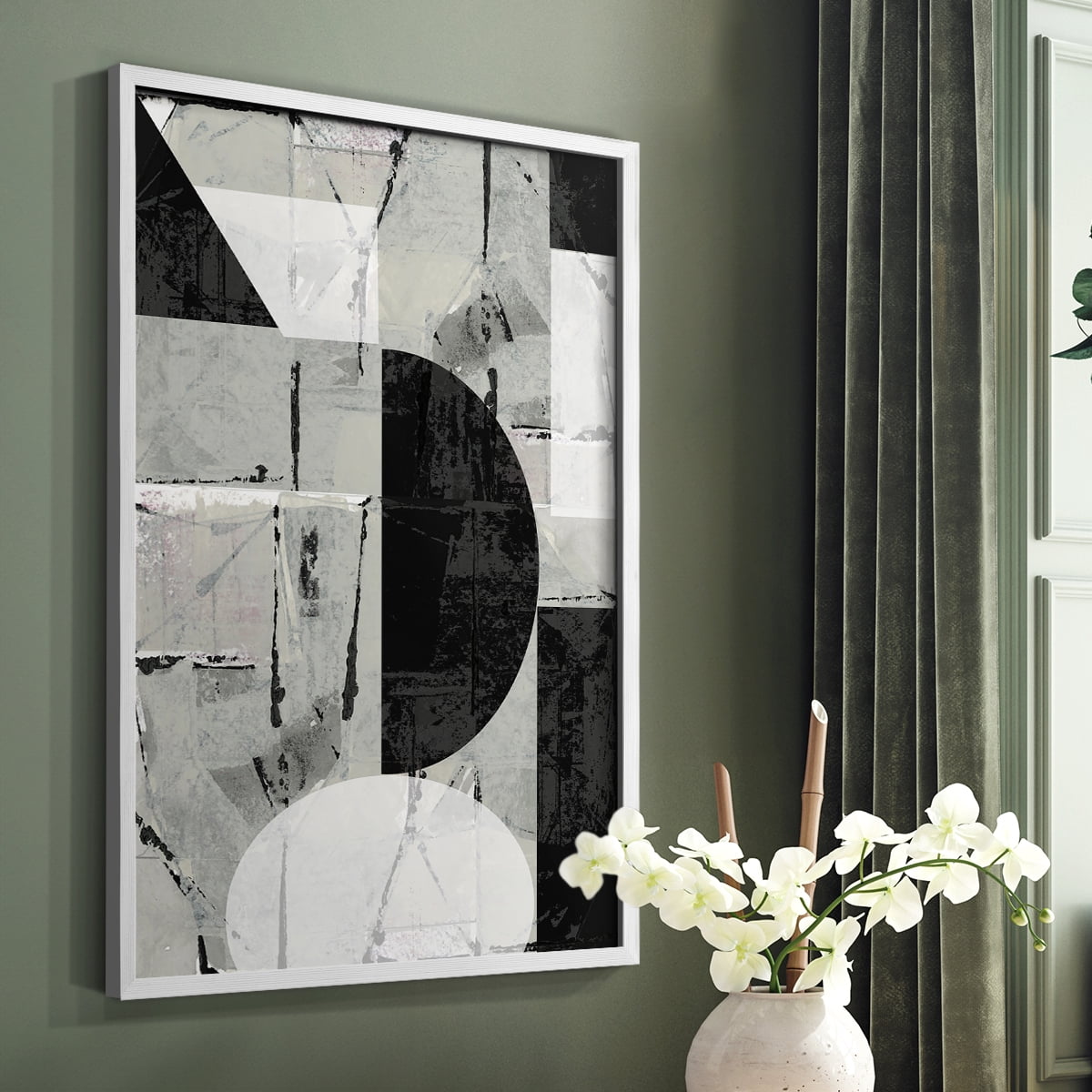 Abstract Neutrality I in Paper Solid Wood 8 x 10 Framed Print