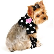Black Dot Knit Scarf & Legwarmer Set