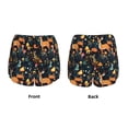 thumbnail image 6 of Uemuo Forest Elf Pattern Women's Athletic Shorts High Waisted Running Shorts with Liner Pockets Gym Elastic Workout Shorts-Medium, 6 of 9