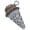 Chocolate, variant on Silver-tone 3-D Resin Strawberry Ice Cream Cone with Crystals - Silvertone Class of 2026 Delicate Bar Bracelet, 8.5"