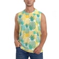 thumbnail image 6 of Daiia Pineapples1 Printed Men's Tank Tops,Casual Soft Sleeveless Gym Muscle Shirts Bodybuilding Tee-X-Large, 6 of 8