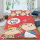 thumbnail image 2 of Charlie y Lola Conjunto de sábanas temático, trío de piezas, cómodo y amigable con la piel, diseño único, regalo de decoración para el hogar para familiares, amigos y fans,173cm *218cm, 2 of 6