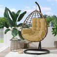 thumbnail image 4 of Indoor Outdoor Hanging Chair Cushion,Thicken Hammock Swing Chair Pad with Headrest Support,Waterproof Durable Seat Cushion for Hammock Chair Swinging Chair,Comfortable Replacement Cushion, 4 of 5