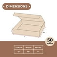 thumbnail image 3 of SSBM 12" x 10" x 4" ECT-32B Kraft Literature Shipping Mailers 50/Case, 3 of 5