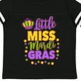 thumbnail image 4 of Inktastic Little Miss Mardi Gras with Crown and Dots Girls Toddler T-Shirt, 4 of 5