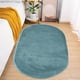 thumbnail image 1 of Alfombras de baño, suaves y peludas para dormitorio, ovaladas, para sala de estar, suaves, cómodas, antideslizantes, gruesas, lavables y de felpa., 1 of 7