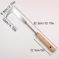 thumbnail image 6 of 1 crack weeder Stainless steel manual weeder L-shaped pulling knife shovel sickle tool Weeding and pulling garden rake 11 teeth (11 tooth weed rake), 6 of 6