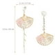 thumbnail image 2 of 1 par de pendientes en forma de abanico Pearas Pendientes largos Joyas para mujeres creativas, 2 of 5