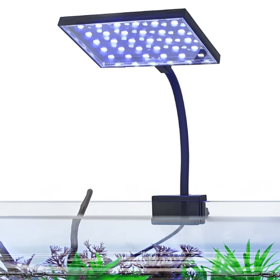 HIBIBUD High Brightness LED Fish Tank Light Super Slim Plants Grow Clip Lights Lamp Energy-saving Aquatic Aquarium Lamps