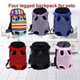 thumbnail image 2 of Bolsa de transporte portátil para mascotas de lujo, para exteriores, para gatos y perros, transpirable, con estampado de dibujos animados, talla M, color negro, 2 of 3