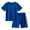 V22-Sky Blue, variant on WhouRiu Boys Girls Athletic Outfits Kids Unisex Short Sleeve Tees And Shorts Sets Summer Tracksuit