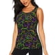 thumbnail image 1 of Fotbe Neon Mardi Gras Blusas Sin Mangas para Mujer – Estilo Casual, Corte Suelto, Slim-Fit, Cuello Redondo Deportivo, Tops de Verano para Gimnasio y Yoga-X-Large, 1 of 7