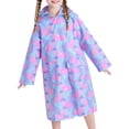 thumbnail image 1 of Imperméable pour Filles avec Capuche et Poches Léger Réutilisable pour Tout-Petits et Enfants 3-14 Ans, 1 of 8