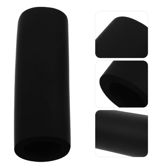 LULULION Pet Leash Sponge Handle Dog Leash Handle Sponge Sleeve Black 5pcs