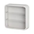 thumbnail image 2 of Display Cabinet For Mini Figures Stackable With Adjustable Shelves Wall Mounted Or Desktop Acrylic Case For Home Clinic Pantry/ Wall-Mounted Storage Display Rack, Moon White, 2 of 7