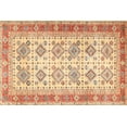thumbnail image 1 of Ahgly Company Machine Washable Indoor Rectangle Traditional Orange Area Rugs, 2' x 3', 1 of 7
