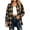 Coffee, variant on Plaid Shirt Jacket for Womens Long Sleeve Collared Casual Shacket Lightweight Comfy Fashion Tops