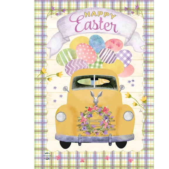 Briarwood Lane Garden Flag 12x18 For Outdoor Happy Easter Pickup For Easter Garden Flag Flags For Outside