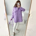 thumbnail image 4 of Vedolay Womens Parkas Fall Coat Casual Winter Fall Coat Purple,XL, 4 of 5