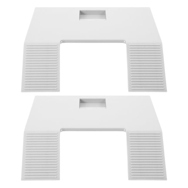 UPOUART 2pcs Tortoise Ramp Turtle Sunbathing Platform ABS White for Pet Owners in Basking Environment
