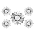 thumbnail image 1 of HomeRoots Meubles 321396 Miroir Mural Éclat Argent - 5 Pièces, 1 of 1