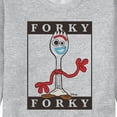 thumbnail image 3 of Toy Story 4 - Type Block Forky - Men's Crew Neck Fleece Pullover, 3 of 5