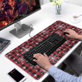 thumbnail image 2 of Long Mouse Pads for Desk,Red and Black Christmas Snowflake Desk Mats on Top Of Desks, Desk Mouse Pad Extra Large with 3mm Non-Slip Base and Stitched Edge for Gaming,Work,Home 31.5x15.7in, 2 of 4