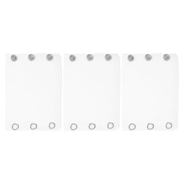 Pawsdot Snap Extender for Bodysuit White Soft Fabric Easy to Wear 3Pcs