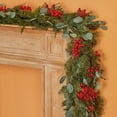 thumbnail image 6 of PRETXORVE Christmas Garland, Christmas Decorations, Rattan Red Fruit Christmas Flower Christmas Decoration Rattan Hotel Mall Door Hanging Arrangement Christmas Decoration, 6 of 6