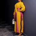 thumbnail image 4 of Women's Fall Dresses Flowy Casual Floral Maxi Dress Smocked Tiered Long Dress, 4 of 5