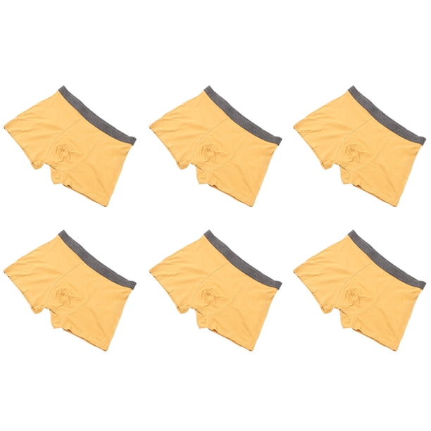 Ropa Interior para Hombres NikouMX Ropa Interior de algodón Suave 6 Piezas 2XL