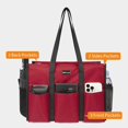 thumbnail image 2 of Utility Water Resistant Tote Bag with 13 Exterior & Interior Pockets, Top Zipper Closure & Thick Bottom Support, 2 of 5