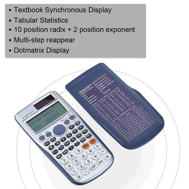 Casio Fx-570Es Plus 2 – Calculatrice scientifique avec 417 fonctions et  écran naturel
