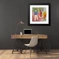 thumbnail image 4 of Edvard Munch 21x20 Black Modern Framed Museum Art Print Titled - Two Women by the Veranda Steps (1942), 4 of 5