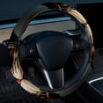 thumbnail image 2 of Cat Retro 14.5 Inch Printing PVC Leather Auto Accessories Car Wheel Cover Steering Wheel Cover, 2 of 6