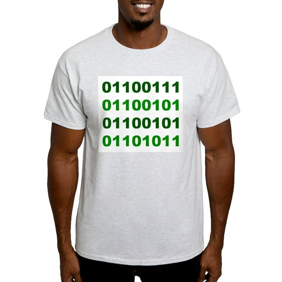 CafePress - Binary Geek Ash Grey T Shirt - Men's Classic Graphic T-Shirt