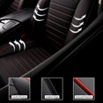 thumbnail image 5 of AOMSAZTO Fit Ford Focus 2008-2018 Black & Red Car seat Cover 5-seat Faux Leather Full Set Compatible Airbag, 5 of 7