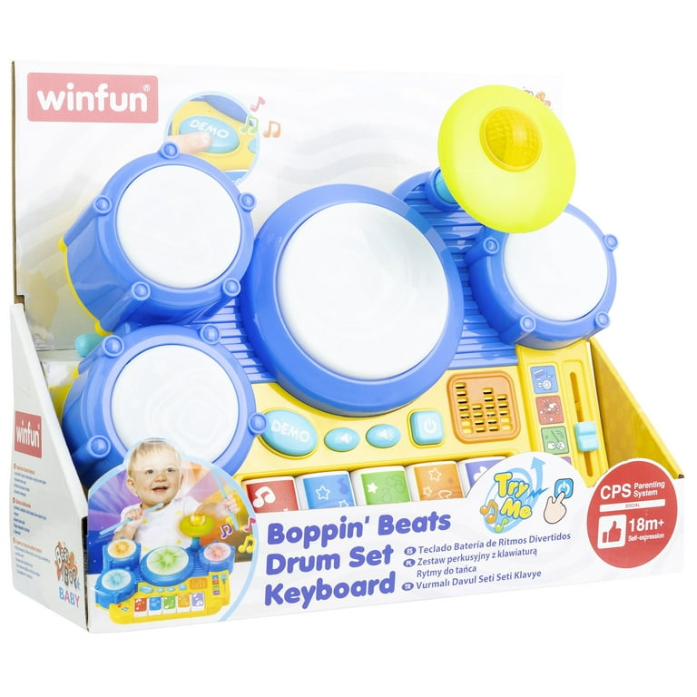 Winfun: Boppin' Beats Drum Set Keyboard Lights Sounds Toy