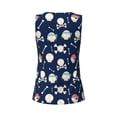 thumbnail image 6 of Goofa Pirate Skulls 1 Printed Womens Workout Tops for Women Sleeveless Yoga Shirts Athletic Running Tank Tops Sleeveless Gym Clothes Workout Apparel-X-Large, 6 of 9