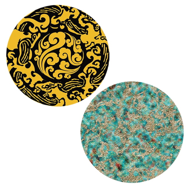 Alfombrilla de ratón pequeña y fresca de estilo chino, almohadilla de goma de color de dibujos animados para oficina, estilo 4