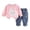 a15-Red, variant on KPOPLK 2 Piece Girl Clothes Girls Long Sleeve Sweatshirt Pullover Tops Joggers Pants Fall and Winter Outfit Set Size 6-12 Months