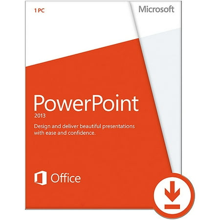 Microsoft Powerpoint 2013, 1 PC Download (Email Delivery)
