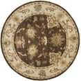 thumbnail image 2 of SAFAVIEH Bergama Bradford Traditional Wool Area Rug, Brown/Ivory, 4' x 4' Round, 2 of 7