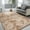 Beige, variant on Large Area Rug, 6x9 Tie-Dyed Dark Grey Fluffy Shag Rugs for Living Room Bedroom, Modern Aesthetic Super Soft Anti-Skid Indoor Carpet for Nursery Kids Room Home Decor
