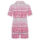 thumbnail image 5 of Puntoco Pijama de mujer con cuello en V y manga corta con estampado navideño, 5 of 5