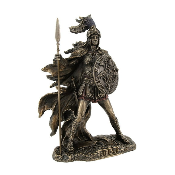 Veronese Design Bronze Color Athena Goddess of Wisdom and War Figurine -10 in