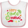 thumbnail image 3 of Inktastic Happy Cinco De Mayo with Lime and Red Pepper Boys or Girls Baby Bib, 3 of 4