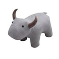thumbnail image 4 of Bonitos reposapiés de animales con cojín de asiento suave, decoración del hogar, taburete estable para niños. Gris, 4 of 9