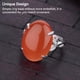 thumbnail image 3 of Sonducket Anillo en blanco Base nuevo breve anillos de plata Bases DIY apertura ajustable Circlet accesorios de moda mujeres pulidas Ropa, zapatos y accesorios Miscelánea 12*14, 3 of 6